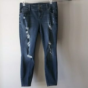 Torrid distressed skinny jeans